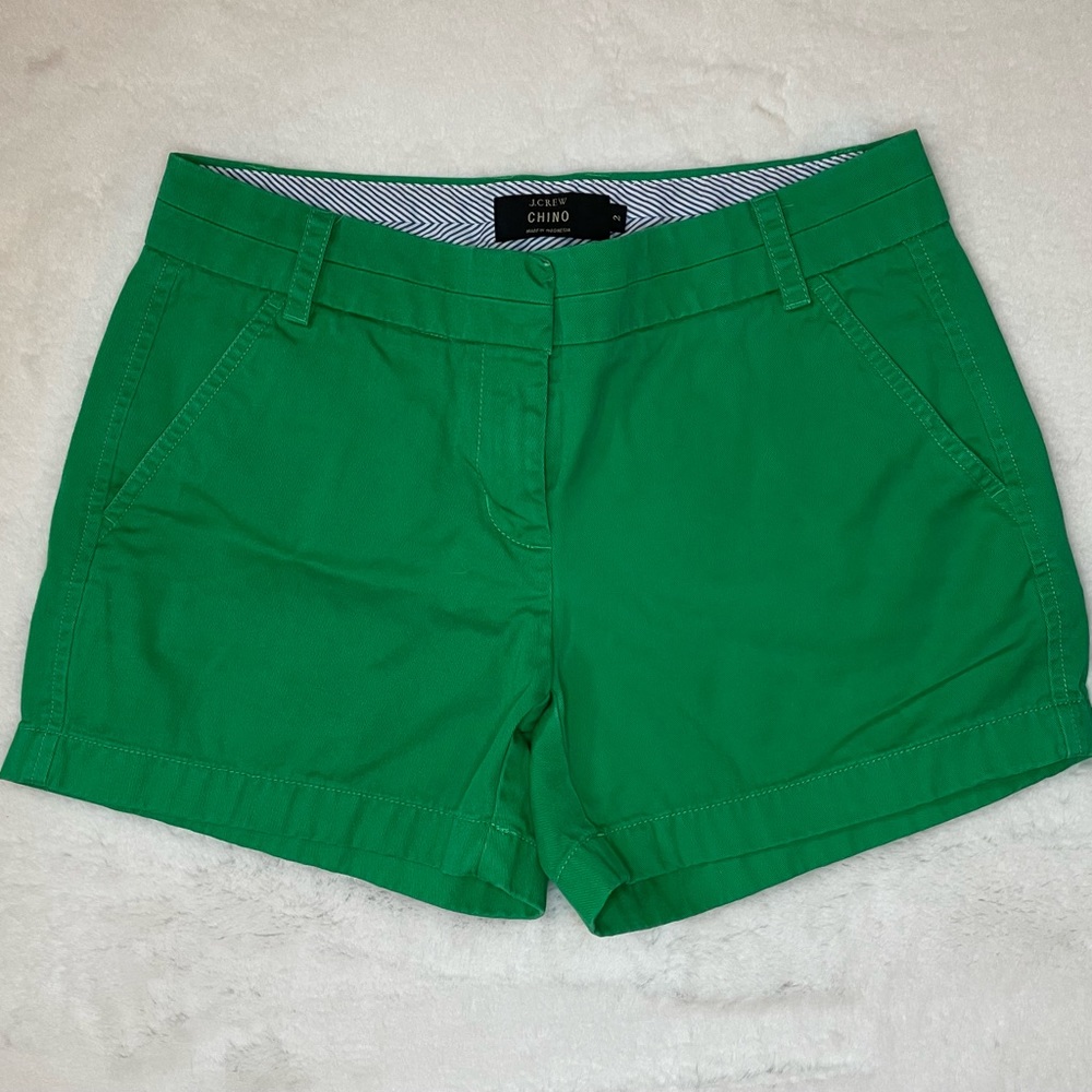 JCREW Kelly Green Chino Shorts - Size 2